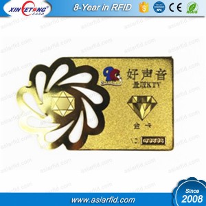 Cut Out VIP Metal Card - nfc,RFID tag, plastic card,pvc cards could be applied in any occasion, especially in your big time